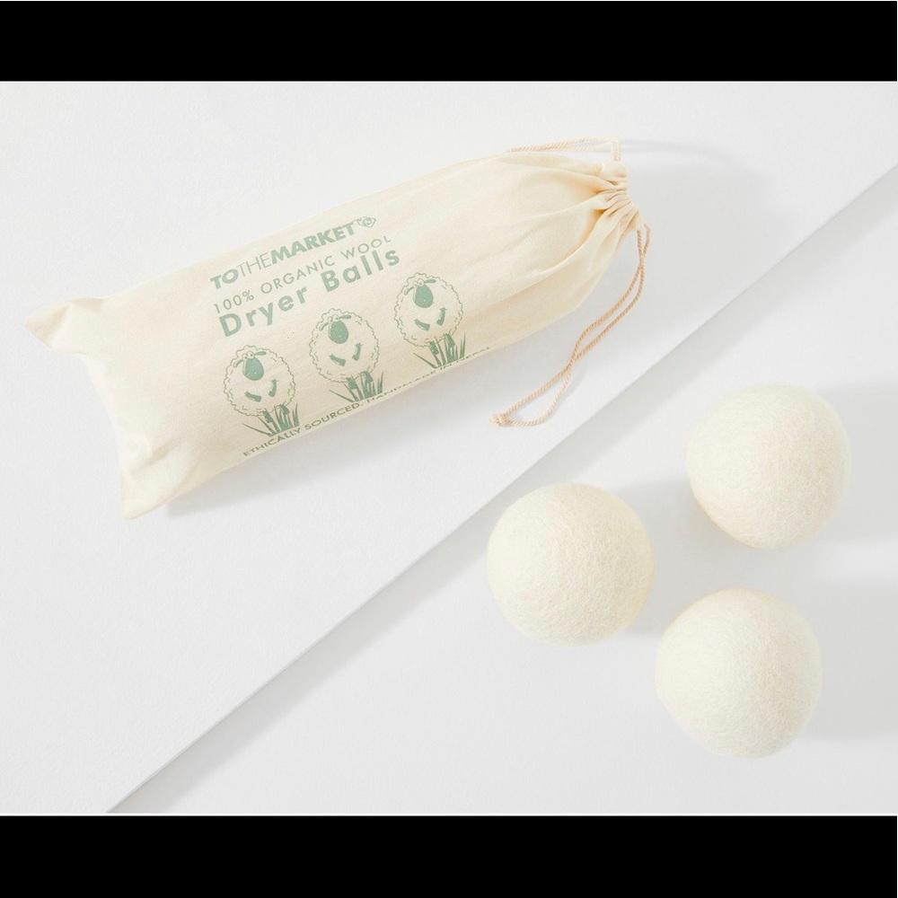 🆕 TO THE MARKET Wool Dryer Balls - Set Of 3